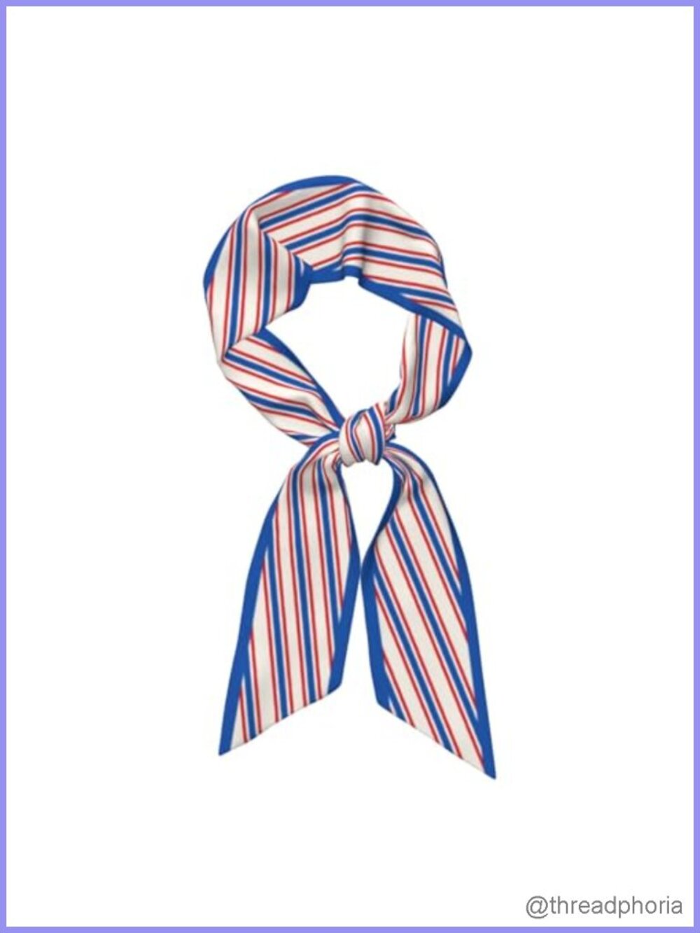 Patriotic Flag Print Satin Scarf - Versatile Hair Neck Scarf